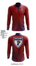 University of Pennsylvania Wrestling Quakers 74407177 Quarter Zip Jacket - 1