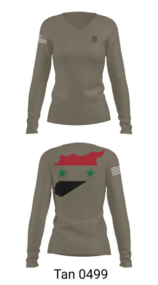 Womens Long Sleeve Vneck Shirt, SOJTF, Army, Teamtime, Team time, sublimation, custom sports apparel, team uniforms, spirit wear, spiritwear, sports uniforms, custom shirts, team store, custom team store, fundraiser sports, apparel fundraiser