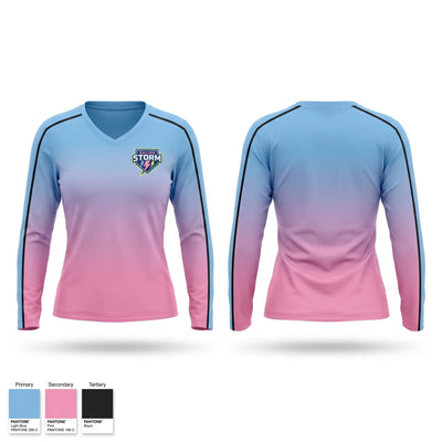 Salina Storm Women's Long Sleeve V-neck Shirt - 1
