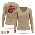 3521 Women's Long Sleeve V-neck Shirt - 1