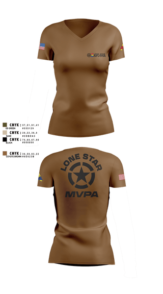 Womens Short Sleeve Vneck Shirt, Lone Star MVPA, , Teamtime, Team time, sublimation, custom sports apparel, team uniforms, spirit wear, spiritwear, sports uniforms, custom shirts, team store, custom team store, fundraiser sports, apparel fundraiser