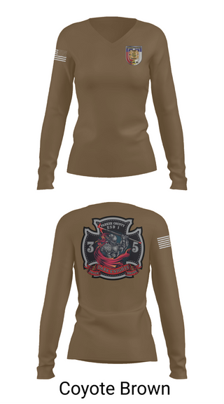 Womens Long Sleeve Vneck Shirt, Truck 35, , Teamtime, Team time, sublimation, custom sports apparel, team uniforms, spirit wear, spiritwear, sports uniforms, custom shirts, team store, custom team store, fundraiser sports, apparel fundraiser