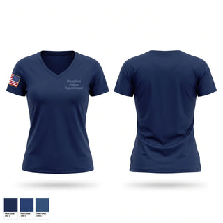 Womens Short Sleeve Vneck Shirt, Hannibal Police Department, Police, Teamtime, Team time, sublimation, custom sports apparel, team uniforms, spirit wear, spiritwear, sports uniforms, custom shirts, team store, custom team store, fundraiser sports, apparel fundraiser