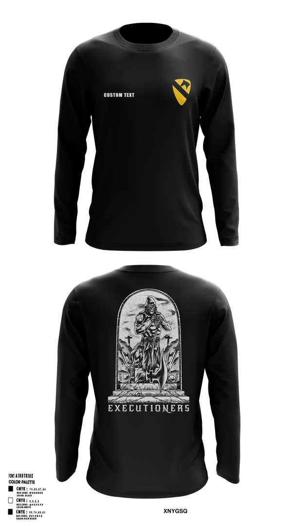 Long Sleeve Performance Shirt, Executioners, Army, Teamtime, Team time, sublimation, custom sports apparel, team uniforms, spirit wear, spiritwear, sports uniforms, custom shirts, team store, custom team store, fundraiser sports, apparel fundraiser