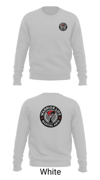 Crew Neck Sweatshirt, Warrior Life Martial Arts, Wrestling, Teamtime, Team time, sublimation, custom sports apparel, team uniforms, spirit wear, spiritwear, sports uniforms, custom shirts, team store, custom team store, fundraiser sports, apparel fundraiser