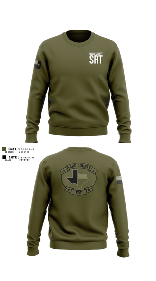 Crew Neck Sweatshirt, WARD COUNTY SRT, Police, Teamtime, Team time, sublimation, custom sports apparel, team uniforms, spirit wear, spiritwear, sports uniforms, custom shirts, team store, custom team store, fundraiser sports, apparel fundraiser