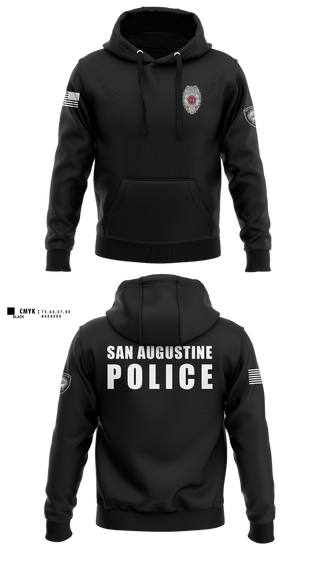 Hoodie, SAN AUGUSTINE POLICE DEPARTMENT, Police, Teamtime, Team time, sublimation, custom sports apparel, team uniforms, spirit wear, spiritwear, sports uniforms, custom shirts, team store, custom team store, fundraiser sports, apparel fundraiser