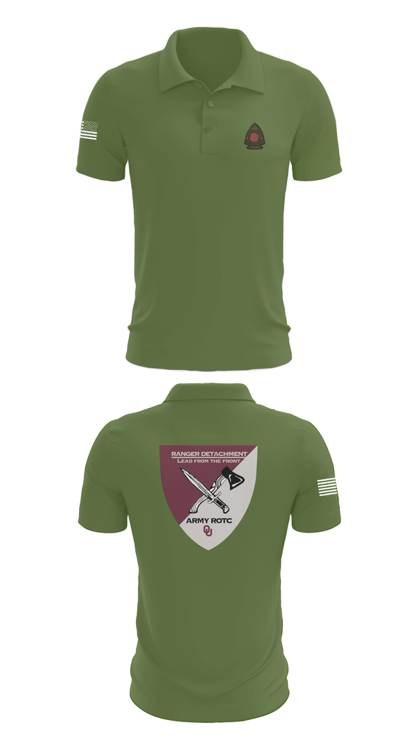 Short Sleeve Performance Polo, FY 25-26 OU RC, Army, Teamtime, Team time, sublimation, custom sports apparel, team uniforms, spirit wear, spiritwear, sports uniforms, custom shirts, team store, custom team store, fundraiser sports, apparel fundraiser