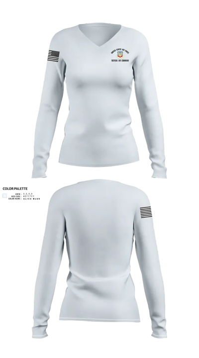 157TCGp 12976133 Women's Long Sleeve V-neck Shirt - 21