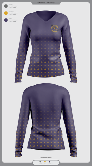 Womens Long Sleeve Vneck Shirt, Pac Hwy Lady Jr Pirates, Cheer, Teamtime, Team time, sublimation, custom sports apparel, team uniforms, spirit wear, spiritwear, sports uniforms, custom shirts, team store, custom team store, fundraiser sports, apparel fundraiser