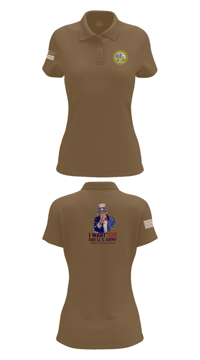 US Army I Want You 76454793 Women's Short Sleeve Performance Polo  - 15