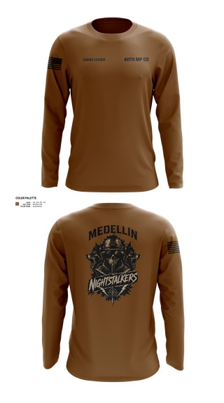 Long Sleeve Performance Shirt, 411TH MP CO, Army, Teamtime, Team time, sublimation, custom sports apparel, team uniforms, spirit wear, spiritwear, sports uniforms, custom shirts, team store, custom team store, fundraiser sports, apparel fundraiser