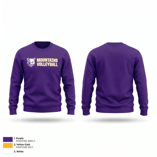 Crew Neck Sweatshirt, Lake County Panthers, Women's Volleyball, Teamtime, Team time, sublimation, custom sports apparel, team uniforms, spirit wear, spiritwear, sports uniforms, custom shirts, team store, custom team store, fundraiser sports, apparel fundraiser