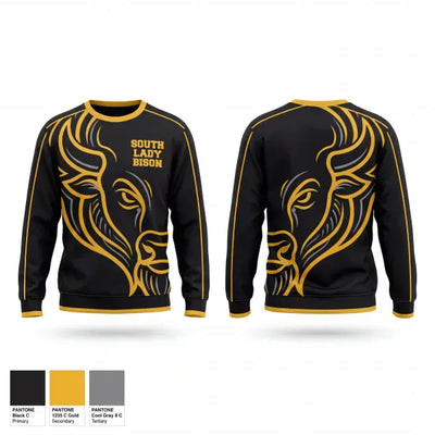 South lady bison 34073171 Crew Neck Sweatshirt - 1 (2)