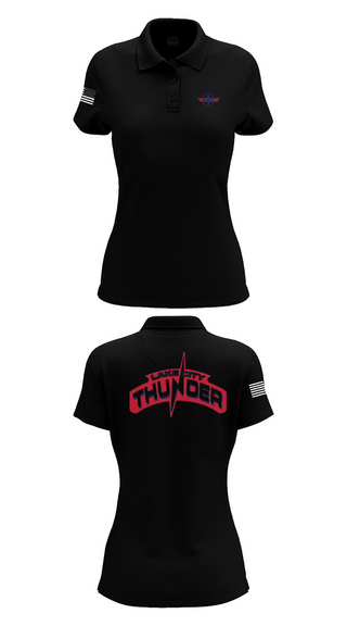 Womens Short Sleeve Performance Polo, Lake City Thunder, Softball, Teamtime, Team time, sublimation, custom sports apparel, team uniforms, spirit wear, spiritwear, sports uniforms, custom shirts, team store, custom team store, fundraiser sports, apparel fundraiser
