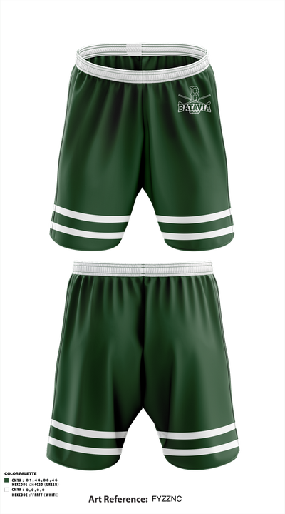 Batavia Boys Golf 2468118 Athletic Shorts With Pockets - 1
