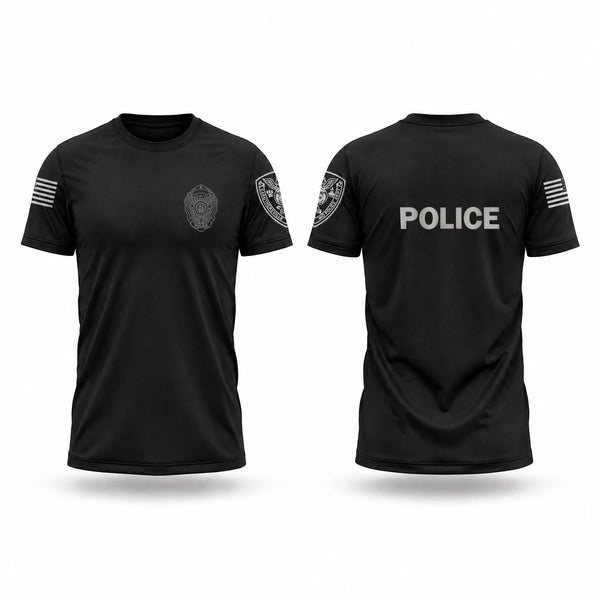Old School Cotton Feel Shirt, Caruthersville Police Department, Police, Teamtime, Team time, sublimation, custom sports apparel, team uniforms, spirit wear, spiritwear, sports uniforms, custom shirts, team store, custom team store, fundraiser sports, apparel fundraiser
