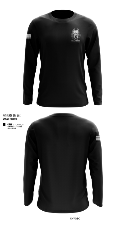 Road Dogs 3608044 Long Sleeve Performance Shirt 100