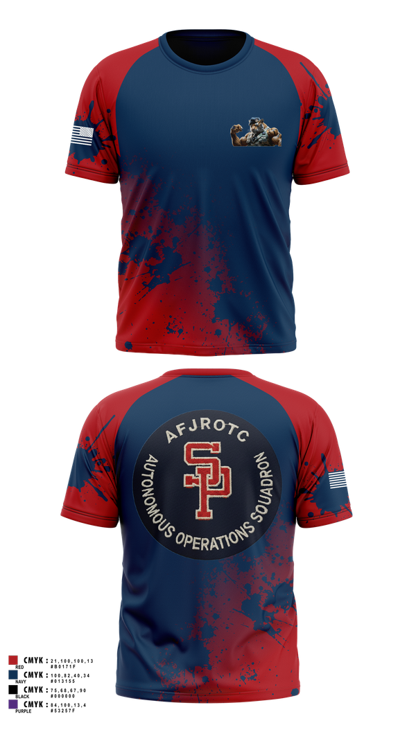 Short Sleeve Performance Shirt, AFJROTC MS-081 DRONE TEAM, , Teamtime, Team time, sublimation, custom sports apparel, team uniforms, spirit wear, spiritwear, sports uniforms, custom shirts, team store, custom team store, fundraiser sports, apparel fundraiser