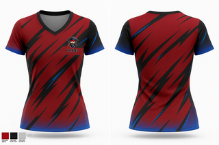 Womens Short Sleeve Vneck Shirt, Pitates, , Teamtime, Team time, sublimation, custom sports apparel, team uniforms, spirit wear, spiritwear, sports uniforms, custom shirts, team store, custom team store, fundraiser sports, apparel fundraiser