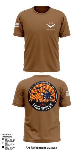 Short Sleeve Performance Shirt, Bravo Company, 2-13th AVN REGT, Army, Teamtime, Team time, sublimation, custom sports apparel, team uniforms, spirit wear, spiritwear, sports uniforms, custom shirts, team store, custom team store, fundraiser sports, apparel fundraiser