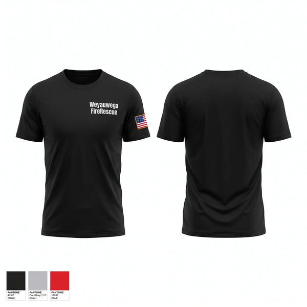 Short Sleeve Performance Shirt, Weyauwega Fire/Rescue, Fire Department, Teamtime, Team time, sublimation, custom sports apparel, team uniforms, spirit wear, spiritwear, sports uniforms, custom shirts, team store, custom team store, fundraiser sports, apparel fundraiser