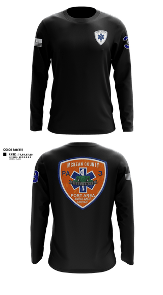 Long Sleeve Performance Shirt, PAAS, EMS/EMT, Teamtime, Team time, sublimation, custom sports apparel, team uniforms, spirit wear, spiritwear, sports uniforms, custom shirts, team store, custom team store, fundraiser sports, apparel fundraiser