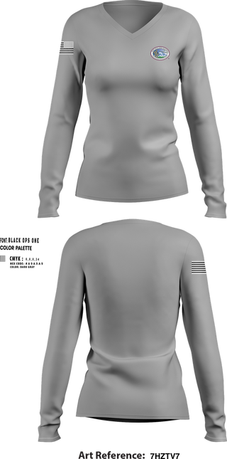 Womens Long Sleeve Vneck Shirt, , Army, Teamtime, Team time, sublimation, custom sports apparel, team uniforms, spirit wear, spiritwear, sports uniforms, custom shirts, team store, custom team store, fundraiser sports, apparel fundraiser