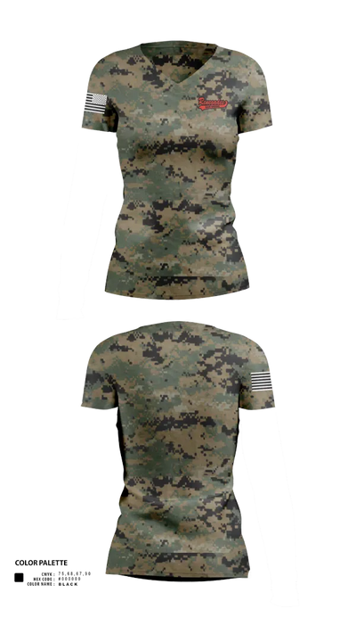 San Diego Renegades Women's Short Sleeve V-neck Shirt - 21