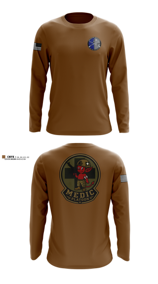 Long Sleeve Performance Shirt, Medic, National Guard, Teamtime, Team time, sublimation, custom sports apparel, team uniforms, spirit wear, spiritwear, sports uniforms, custom shirts, team store, custom team store, fundraiser sports, apparel fundraiser