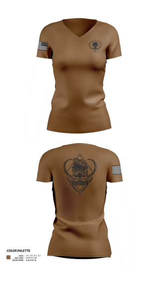 Womens Short Sleeve Vneck Shirt, CJTF-HOA, Army, Teamtime, Team time, sublimation, custom sports apparel, team uniforms, spirit wear, spiritwear, sports uniforms, custom shirts, team store, custom team store, fundraiser sports, apparel fundraiser