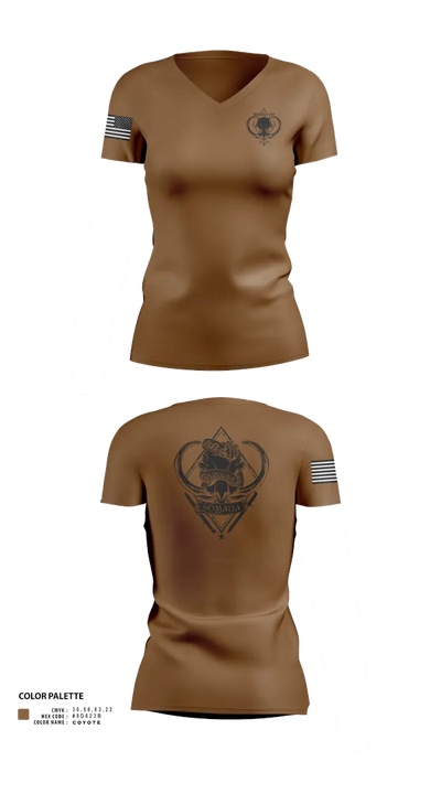 CJTF-HOA 54156011 Women's Short Sleeve V-neck Shirt - 22