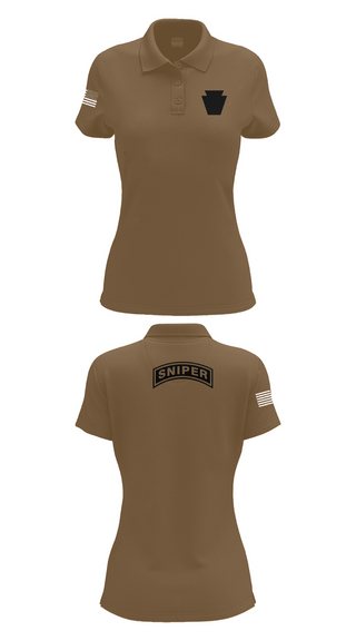 Womens Short Sleeve Performance Polo, , National Guard, Teamtime, Team time, sublimation, custom sports apparel, team uniforms, spirit wear, spiritwear, sports uniforms, custom shirts, team store, custom team store, fundraiser sports, apparel fundraiser