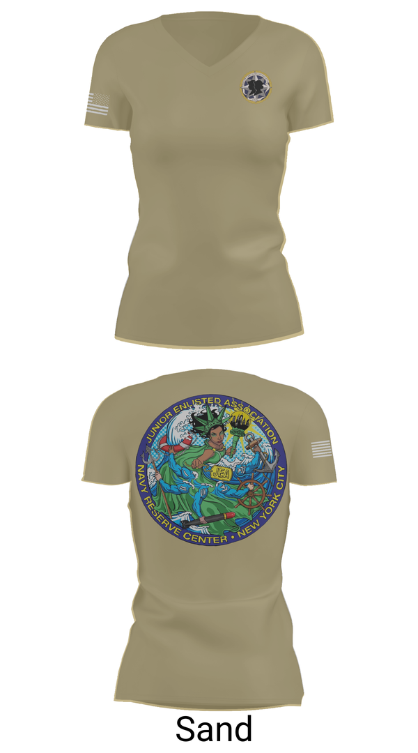 Womens Short Sleeve Vneck Shirt, NYC JEA, , Teamtime, Team time, sublimation, custom sports apparel, team uniforms, spirit wear, spiritwear, sports uniforms, custom shirts, team store, custom team store, fundraiser sports, apparel fundraiser