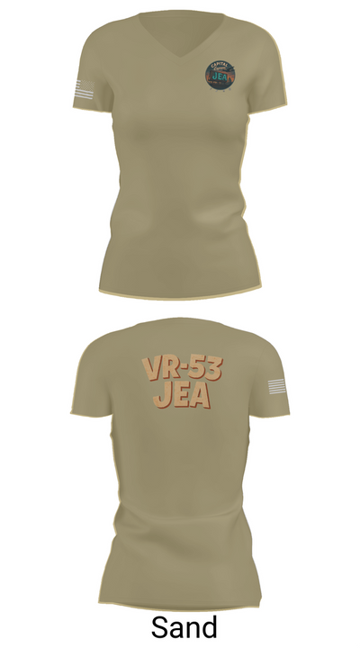 VR-53 68911207 Women's Short Sleeve V-neck Shirt - 84