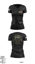 HHC 112th SIG BN (SO) (A) Women's Short Sleeve V-neck Shirt - 5