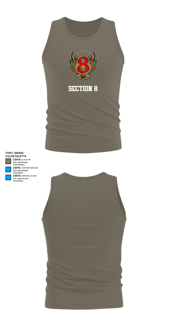 Tank Top, Section 8, , Teamtime, Team time, sublimation, custom sports apparel, team uniforms, spirit wear, spiritwear, sports uniforms, custom shirts, team store, custom team store, fundraiser sports, apparel fundraiser