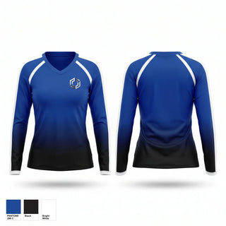 Womens Long Sleeve Vneck Shirt, Express, Softball, Teamtime, Team time, sublimation, custom sports apparel, team uniforms, spirit wear, spiritwear, sports uniforms, custom shirts, team store, custom team store, fundraiser sports, apparel fundraiser