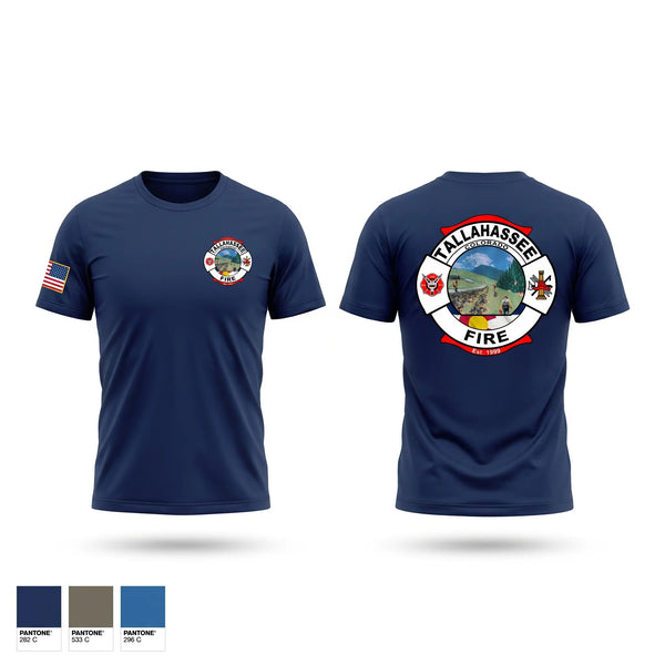 Short Sleeve Performance Shirt, Tallahassee fire, Fire Department, Teamtime, Team time, sublimation, custom sports apparel, team uniforms, spirit wear, spiritwear, sports uniforms, custom shirts, team store, custom team store, fundraiser sports, apparel fundraiser