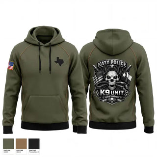 Hoodie, Katy PD K9 Unit, Police, Teamtime, Team time, sublimation, custom sports apparel, team uniforms, spirit wear, spiritwear, sports uniforms, custom shirts, team store, custom team store, fundraiser sports, apparel fundraiser