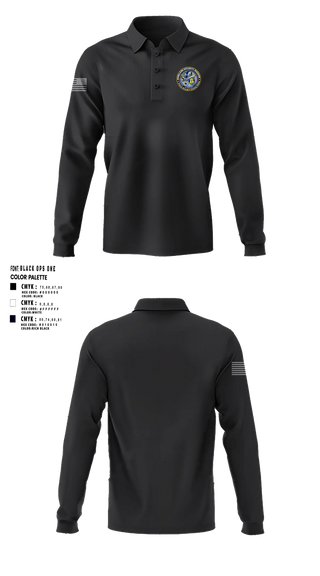 Long Sleeve Performance Polo, Prince George's County Police Homeland Security Intelligence Unit, Police, Teamtime, Team time, sublimation, custom sports apparel, team uniforms, spirit wear, spiritwear, sports uniforms, custom shirts, team store, custom team store, fundraiser sports, apparel fundraiser