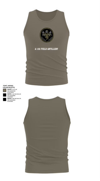Tank Top, A 1/111 Field Artillery, , Teamtime, Team time, sublimation, custom sports apparel, team uniforms, spirit wear, spiritwear, sports uniforms, custom shirts, team store, custom team store, fundraiser sports, apparel fundraiser