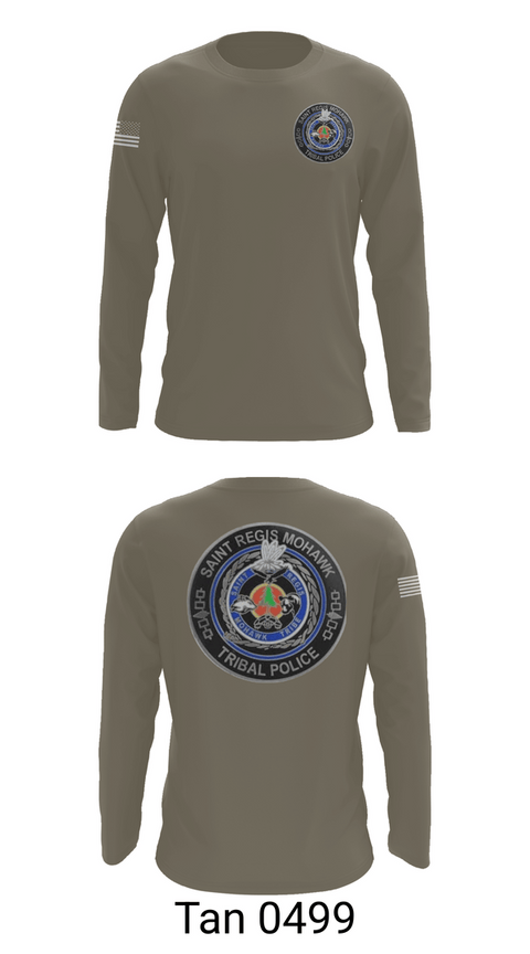 Long Sleeve Performance Shirt, Saint Regis Mohawk Tribal Police, Police, Teamtime, Team time, sublimation, custom sports apparel, team uniforms, spirit wear, spiritwear, sports uniforms, custom shirts, team store, custom team store, fundraiser sports, apparel fundraiser
