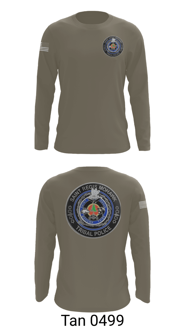 Long Sleeve Performance Shirt, Saint Regis Mohawk Tribal Police, Police, Teamtime, Team time, sublimation, custom sports apparel, team uniforms, spirit wear, spiritwear, sports uniforms, custom shirts, team store, custom team store, fundraiser sports, apparel fundraiser