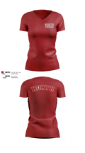 North Attleborough High School Cheer 88392583 Women's Short Sleeve V-neck Shirt - 3