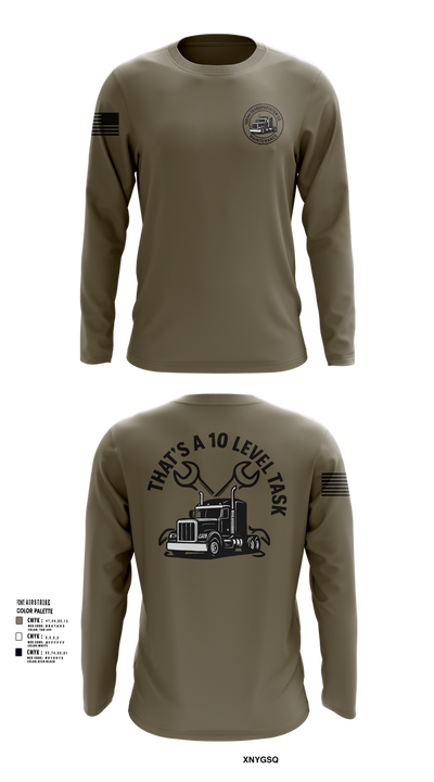 1482nd Transportation Company 43933777 Long Sleeve Performance Shirt 101