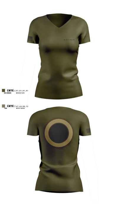 A Co 1-125 15040160 Women's Short Sleeve V-neck Shirt - 2