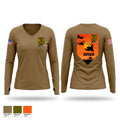 1-1 ATTACK BATTALION Women's Long Sleeve V-neck Shirt - 1