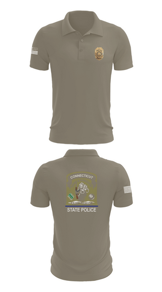 Short Sleeve Performance Polo, Connecticut State Police Gangs & Narcotics, Police, Teamtime, Team time, sublimation, custom sports apparel, team uniforms, spirit wear, spiritwear, sports uniforms, custom shirts, team store, custom team store, fundraiser sports, apparel fundraiser