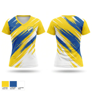 Womens Short Sleeve Vneck Shirt, Chargers, Women's Soccer, Teamtime, Team time, sublimation, custom sports apparel, team uniforms, spirit wear, spiritwear, sports uniforms, custom shirts, team store, custom team store, fundraiser sports, apparel fundraiser